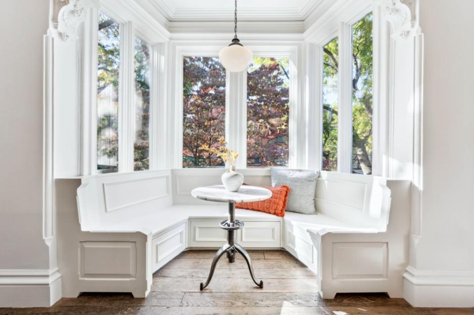 Custom bay window seating. Yale Wagner