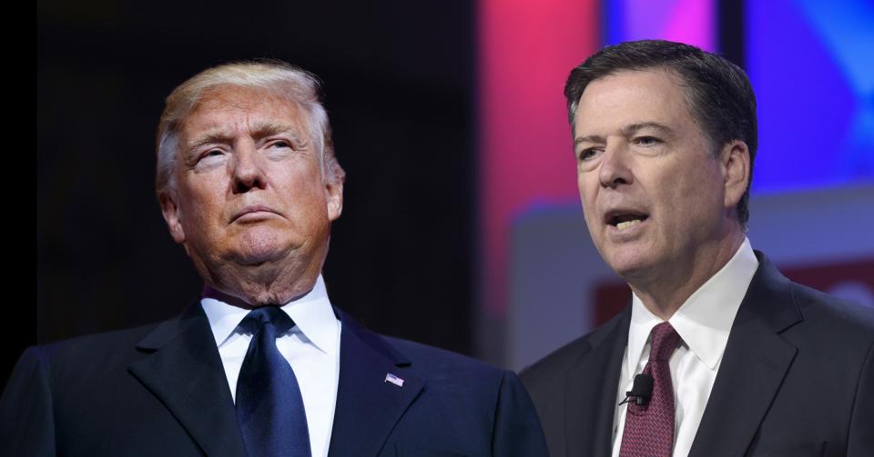 Trump and Comey. (Photos: Evan Vucci/AP, Susan Walsh/AP)