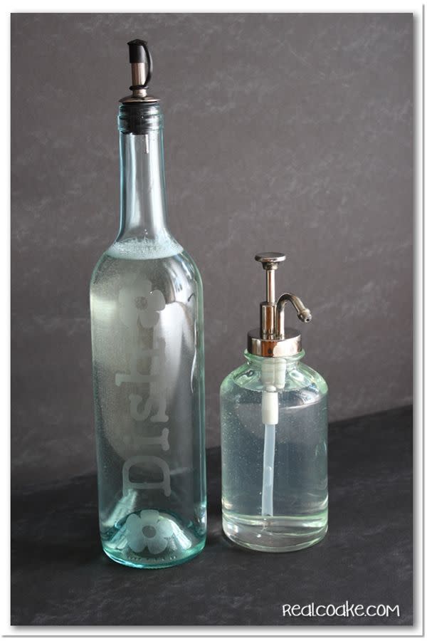 Wine Bottle Soap Dispenser