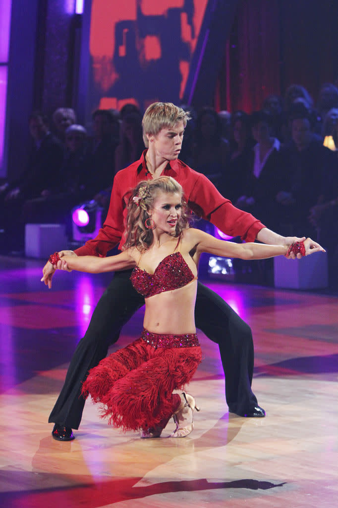 JoAnne Krupa and Derek Hough perform on "Dancing with the Stars."