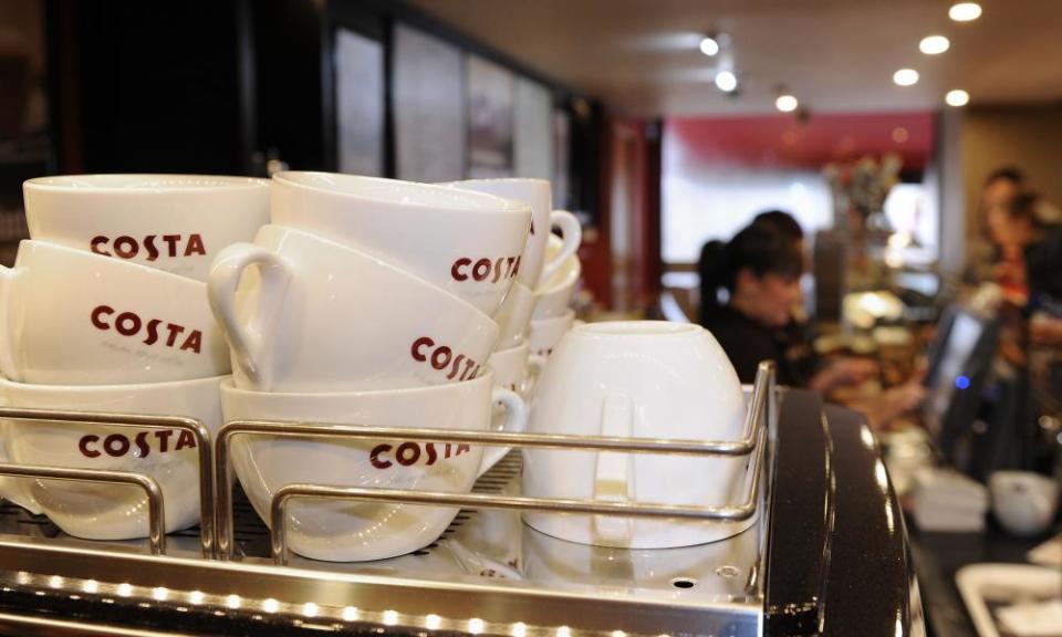 Costa Coffee employs 14,500 people in the UK.