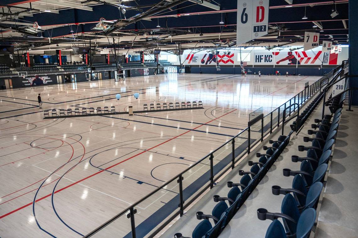Inside Homefield Kansas City, a $60 million indoor youth sports facility that opened Tuesday at 9250 State Ave., in Kansas City, Kansas.