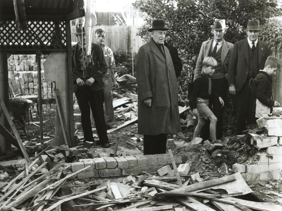 Sydney damage after Japanese shelling