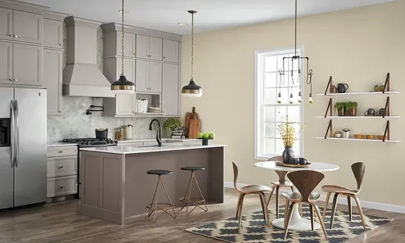 An eat-in kitchen design from Wayfair