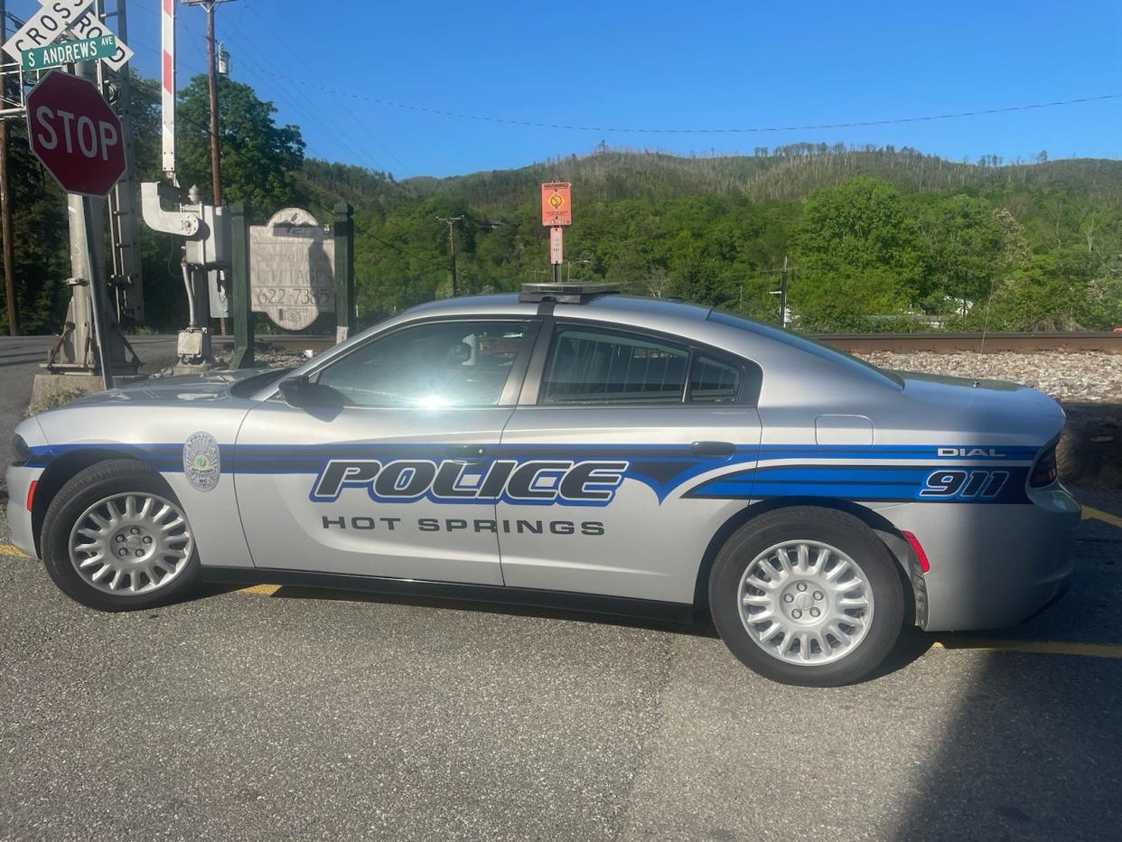 A Hot Springs Police squad car.