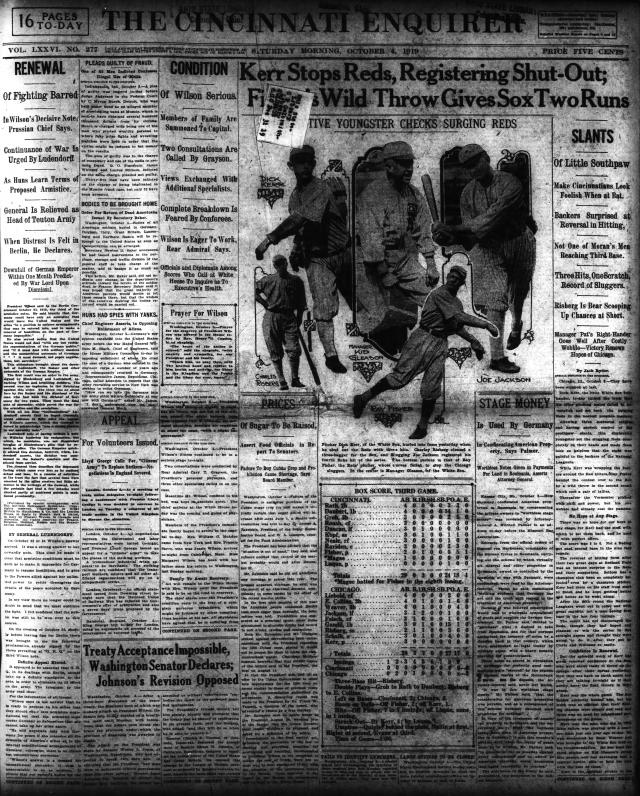 White Sox Acquitted Historic Newspaper Reprint