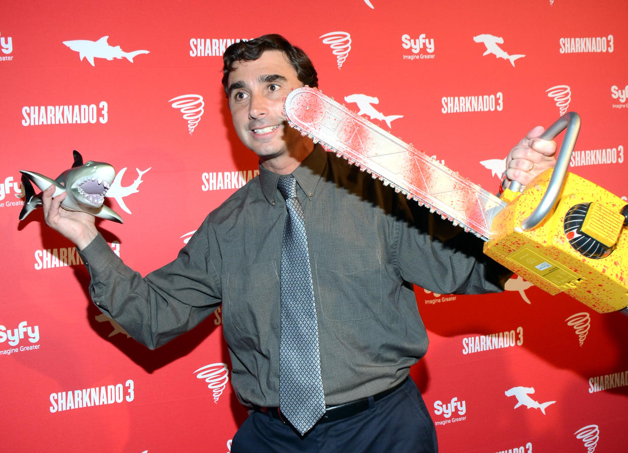 Anthony C. Ferrante arrives at Syfy's Sharknado 3 Party at Hotel Solamar on Friday, July 10, 2015 in San Diego, Calif. (Photo by Tonya Wise/Invision/AP)