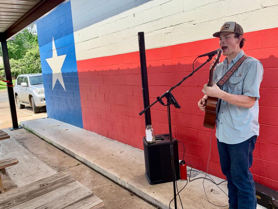 Gabe Shipp could not have picked a better spot to play than Brendyn's BBQ on a hot afternoon in Nacogdoches, Texas.