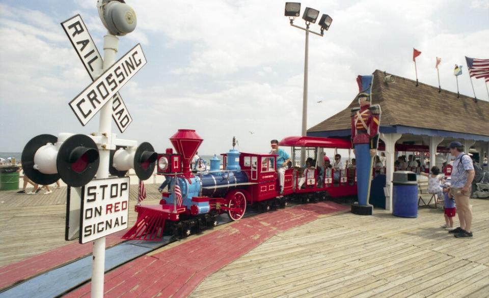 The Jenkinson's train is a favorite on the Point Pleasant Beach boardwalk.