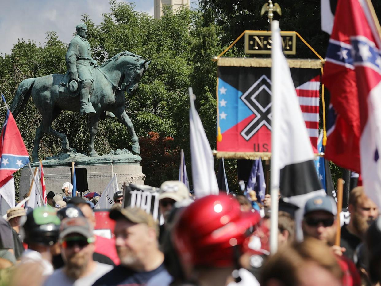 Taylor Michael Wilson is believed to have attended the white supremacist rally in Charlottesville with members of a neo-Nazi group: Getty Images