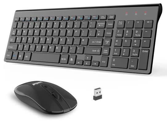 There’s 16% saving on this wireless keyboard and mouse set