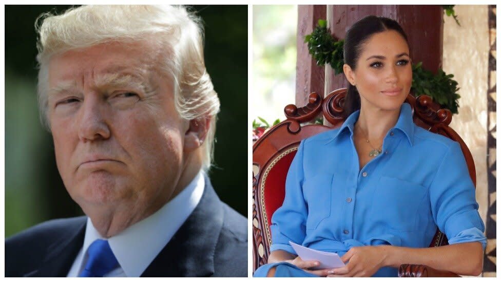 Donald Trump has called Meghan Markle 'nasty' ahead of his UK visit. Photo: Getty Images