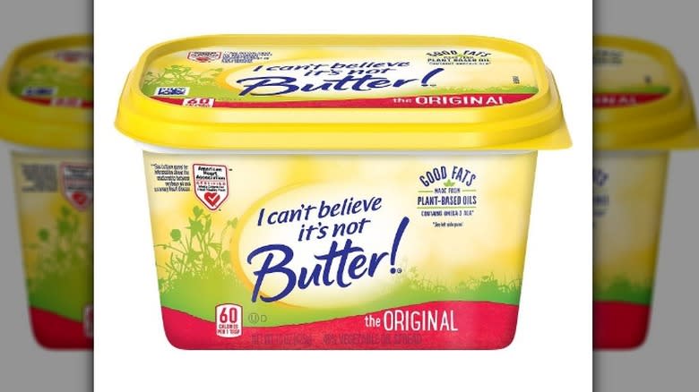 Tub of I Can't Believe It's Not Butter Original Spread