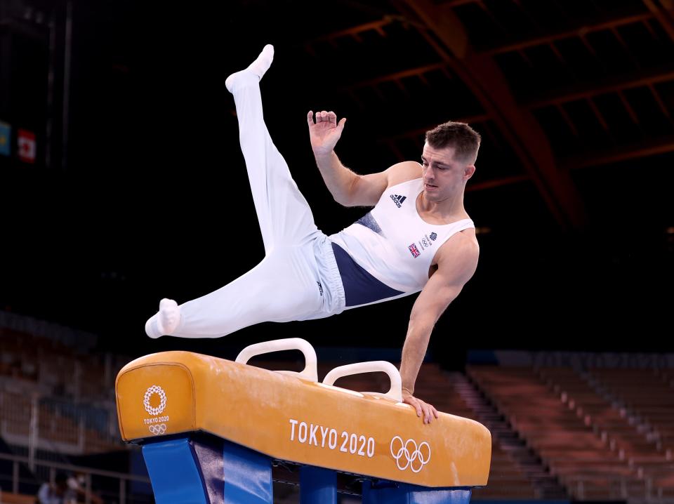 Whitlock in action during his victorious final routine (Getty)