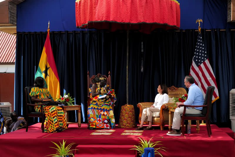 U.S. Vice President Kamala visits Cape Coast slave castle