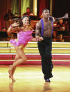 Karina Smirnoff and Jacoby Jones perform on "Dancing With the Stars."