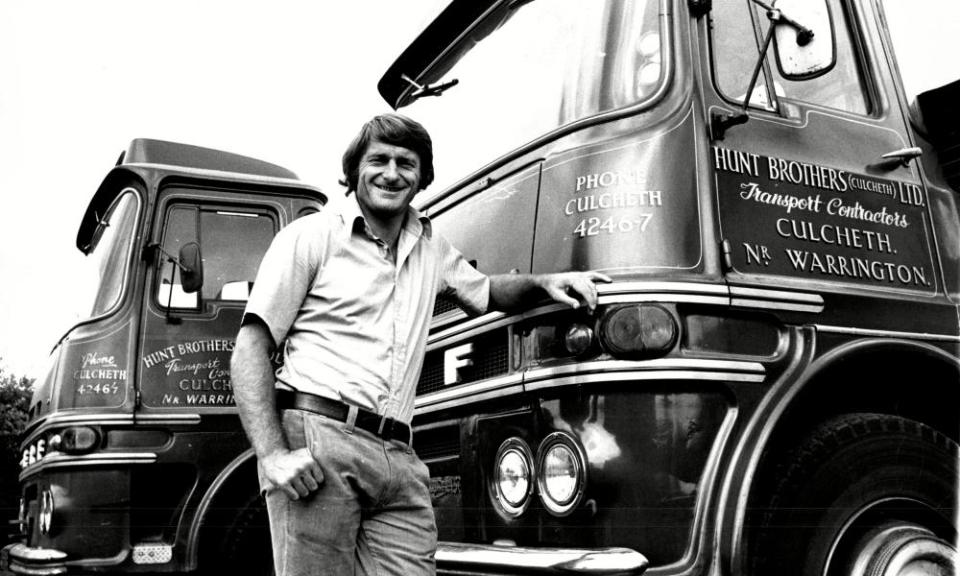 After Roger Hunt retired from football he joined the family haulage business.