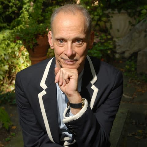 John Waters at his home in Baltimore, Maryland - Credit: Neville Elder/Corbis via Getty Images