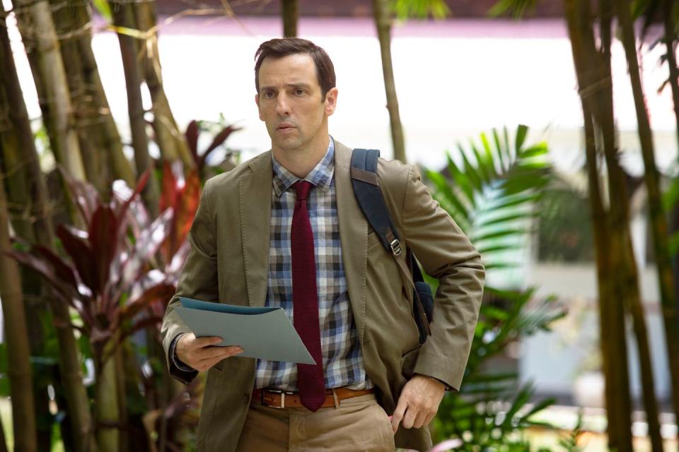 ralf little as di neville parker, death in paradise christmas special