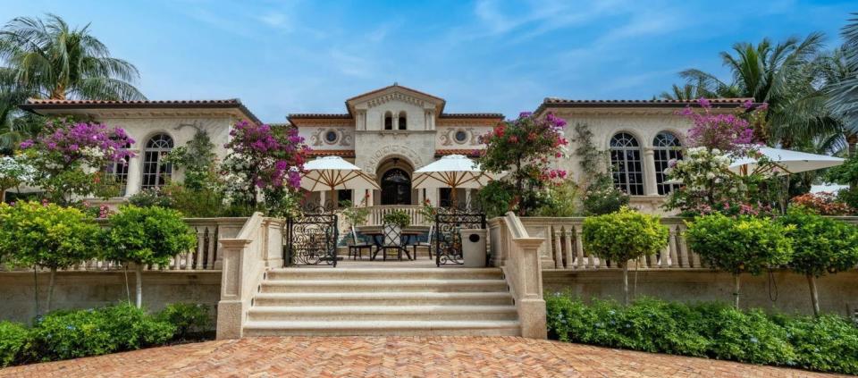 Built in 2010 and just relisted at $54.9 million, this Italian-style estate near Palm Beach has been owned by a company controlled by singer Billy Joel since 2015.