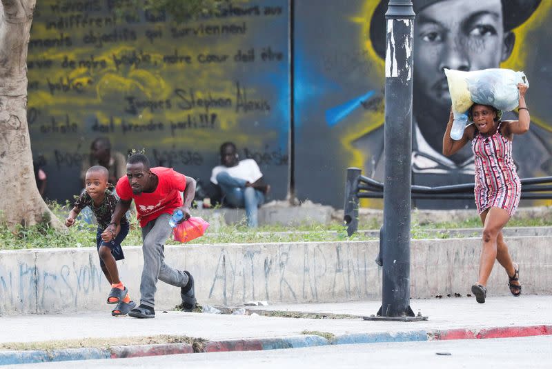 Gunfire near Haiti's National Palace, in Port-au-Prince