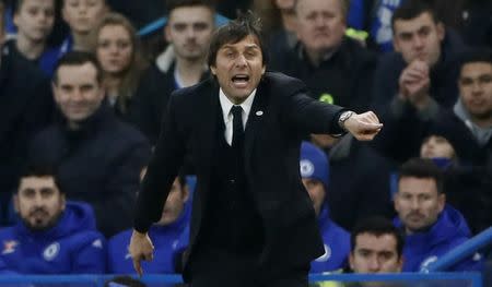 Britain Football Soccer - Chelsea v Peterborough United - FA Cup Third Round - Stamford Bridge - 8/1/17 Chelsea manager Antonio Conte Reuters / Stefan Wermuth Livepic