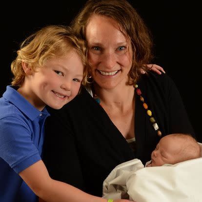 The author with her sons, Van (left) and Orren, in 2019. (Photo: Courtesy of Ryan Rae Harbuck)