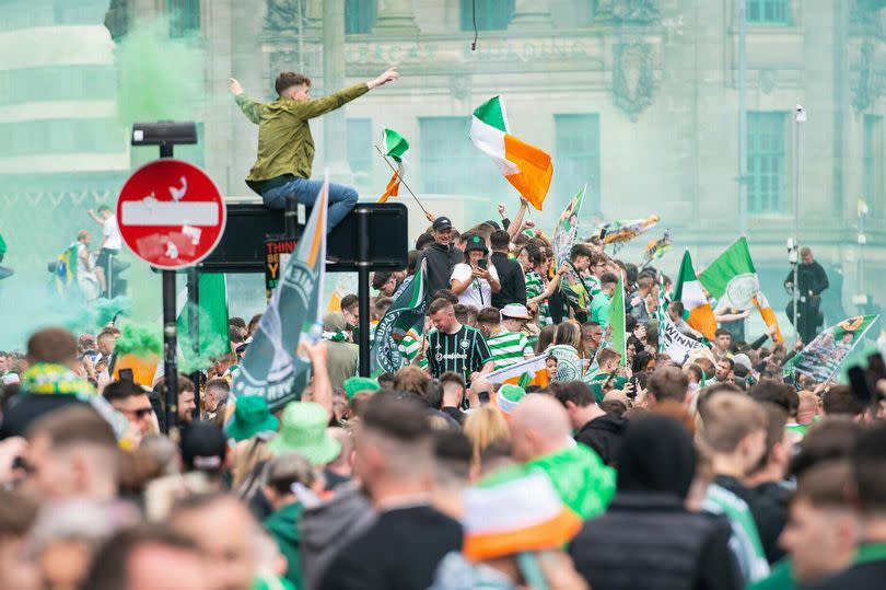 Thousands of Celtic fans are expected to gather at the weekend.