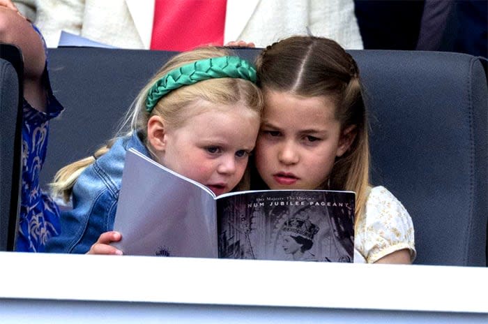 Lena Tindall y la princesa Charlotte