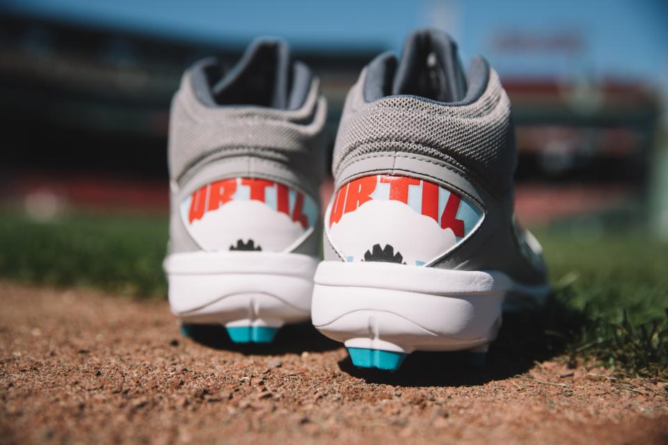 Yep, that's a shark on the Tampa-inspired Ortiz kicks. (New Balance)