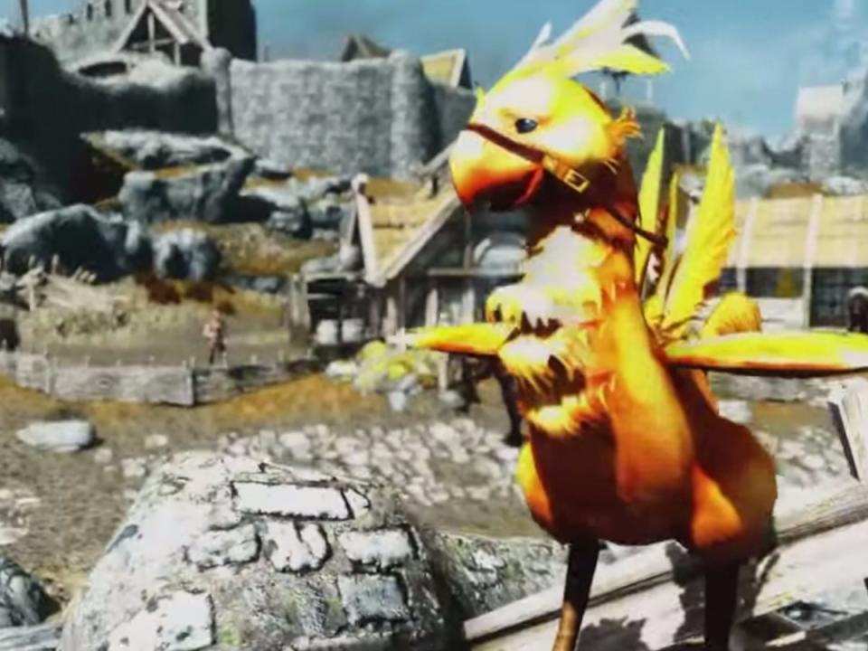 skyrim mod chocobos