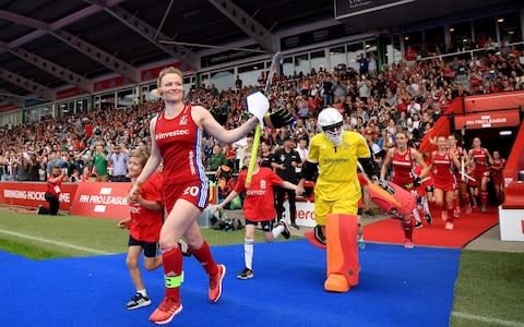 A crowd of 12,000 was the largest for a hockey match since the London Olympics in 2012 - Credit: GETTY IMAGES