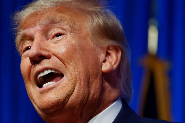 Former U.S. President and Republican presidential candidate Donald Trump speaks at the North Carolina Republican Party convention in Greensboro, North Carolina, U.S. June 10, 2023. REUTERS/Jonathan Drake