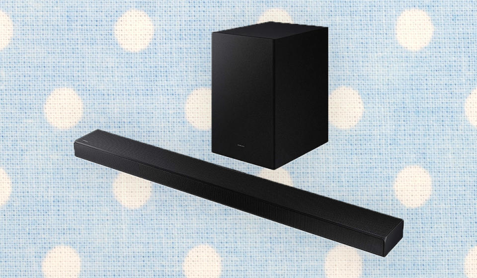 Add some oomph to your home theater with this soundbar and subwoofer combo. (Photo: Amazon)