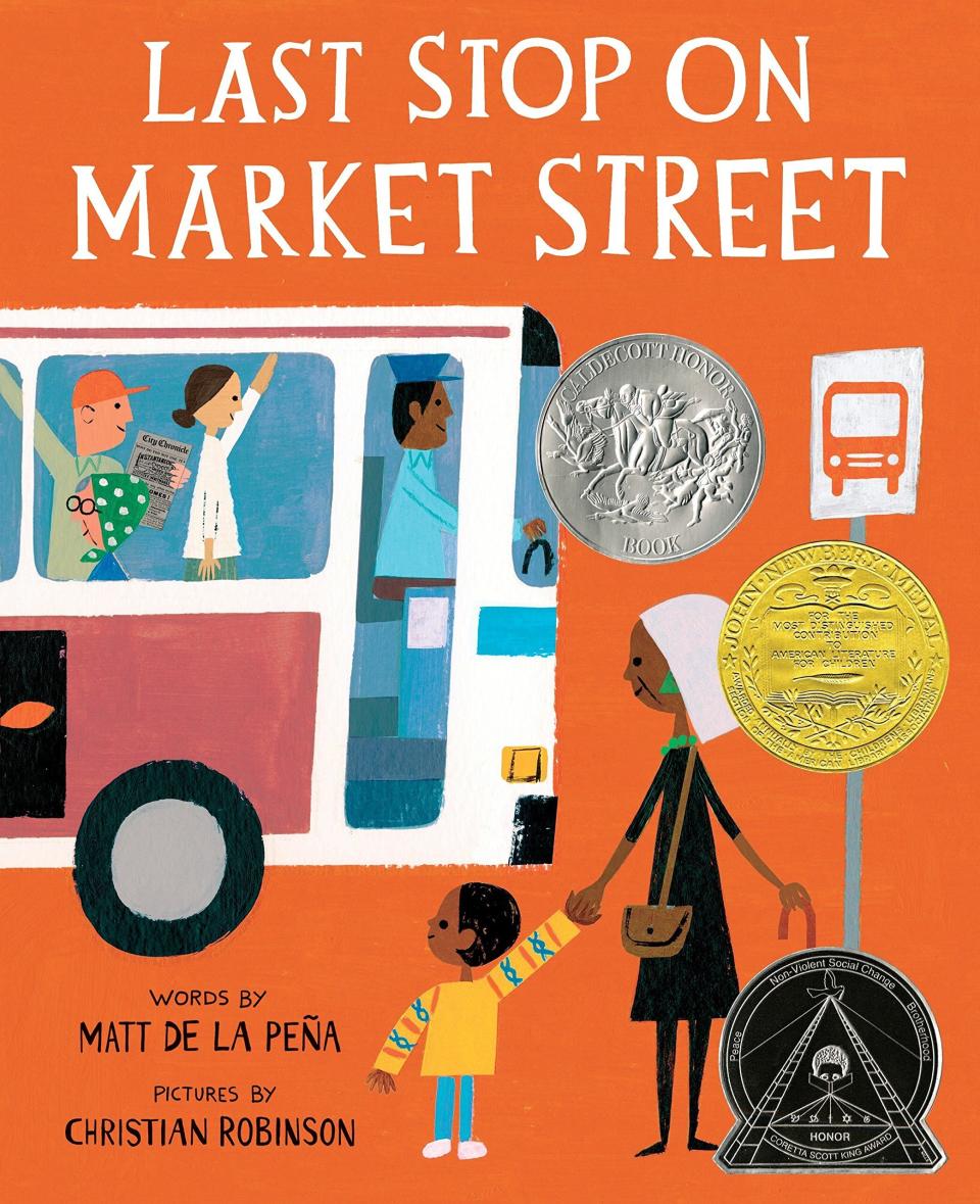 This Newbery Medal-winning book follows a boy and his grandmother as they witness beauty, kindness and joy on the bus. <i>(Available <a href="https://www.amazon.com/Last-Stop-Market-Street-Matt/dp/0399257748" target="_blank" rel="noopener noreferrer">here</a>)</i>