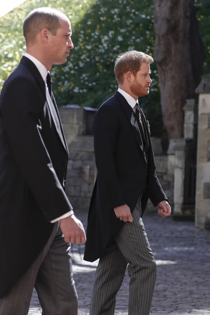 Prince Harry and Prince William Reunite, Walk Behind Prince Philip’s Casket at Funeral