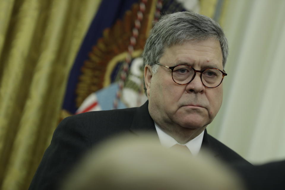 Attorney General William Barr is a leading proponent of expanding executive branch power at the expense of Congress in the Trump administration. (Photo: ASSOCIATED PRESS)