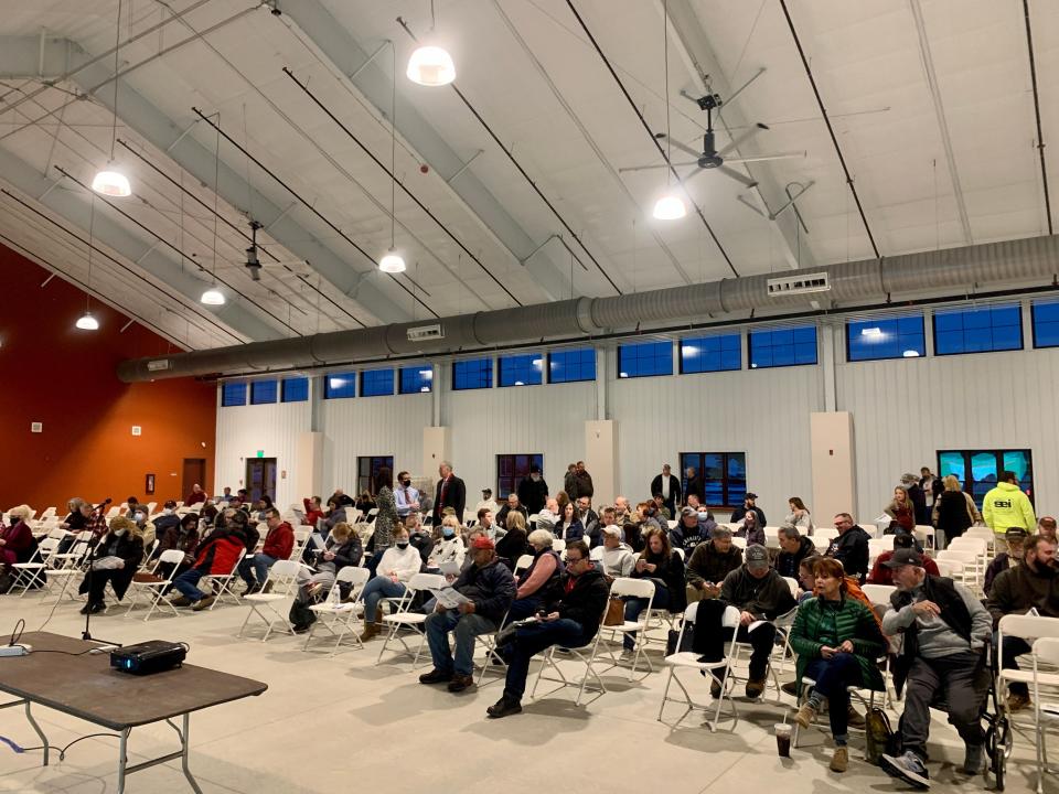 Delaware County residents poured into the Exposition Center of the Delaware County Fairgrounds to comment on possible changes to Rt. 23.