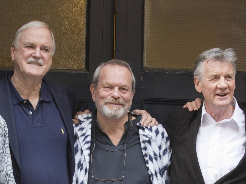 John Cleese, Terry Gilliam und Michael Palin (v.l.n.r.) haben zusammen Geburtstag gefeiert. (Bild: imago/Bettina Strenske)
