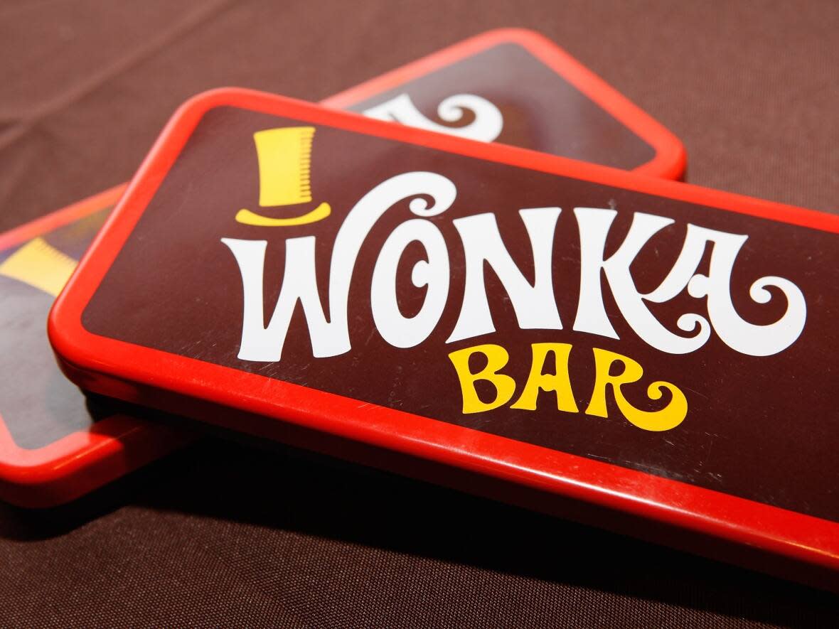 Wonka Bars are shown on Oct. 18, 2011, in New York City. Photos, videos and accounts from the much-hyped Willy Wonka and the Chocolate Factory Experience in Glasgow posted online since the weekend show a very different experience from what was advertised. (Cindy Ord/Getty Images - image credit)