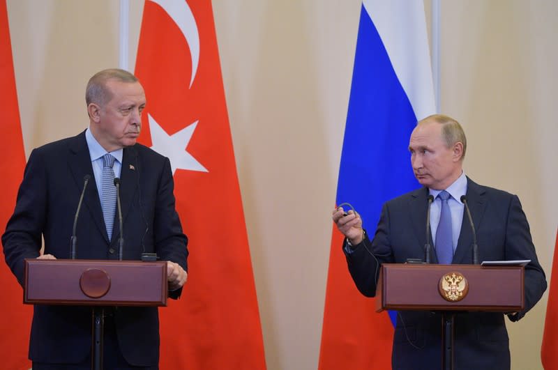 Russian President Putin meets with Turkish President Erdogan in Sochi