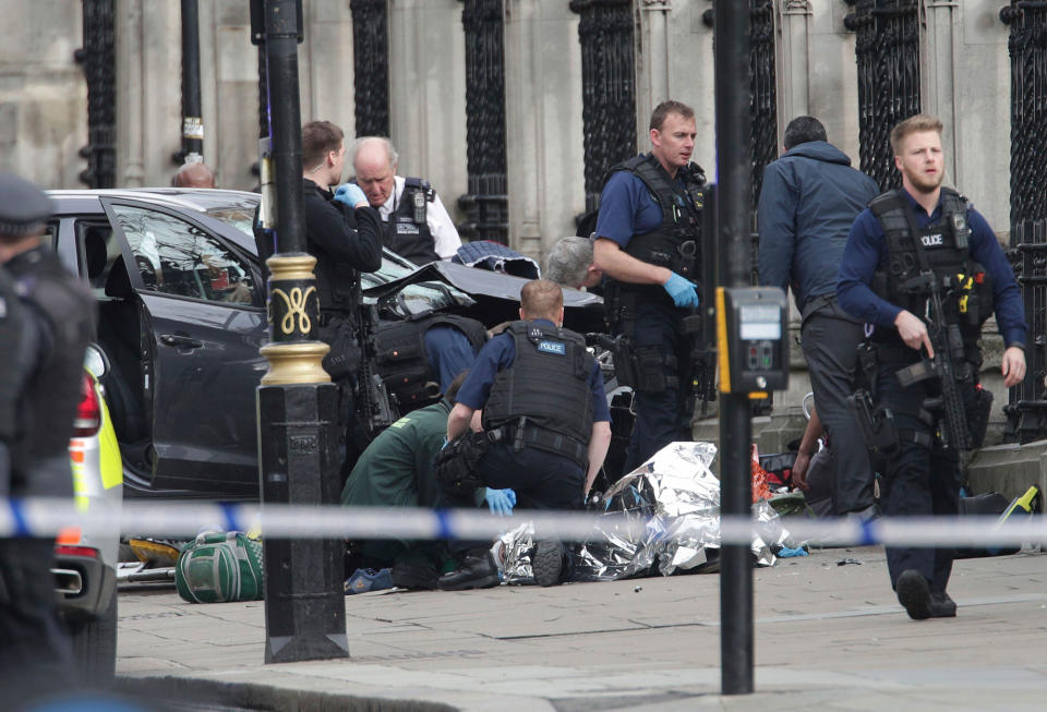 Attack outside the Houses of Parliament in the UK