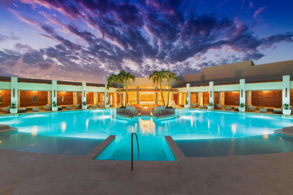 The Colonnade Pool is the main attraction at the Shore Club in Turks and Caicos Islands.