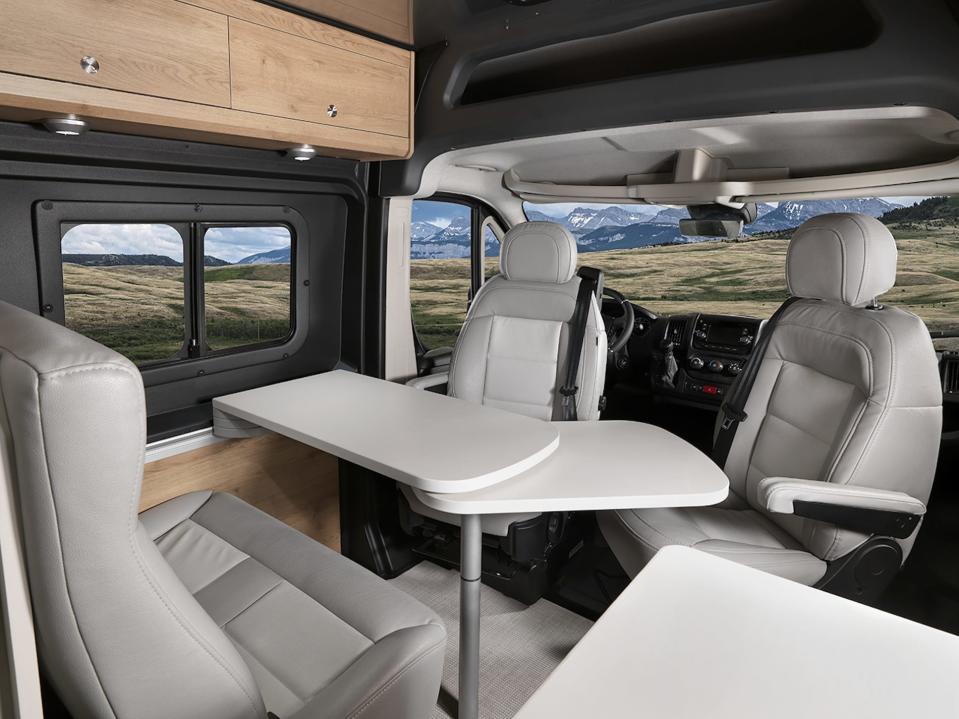 Inside inside Airstream's new Rangeline Touring Coach