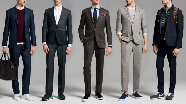 Here's how to look sharp wearing a suit with sneakers