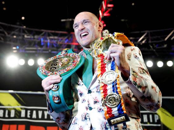 Tyson Fury became a two-time heavyweight champion after defeating Deontay Wilder (Reuters)
