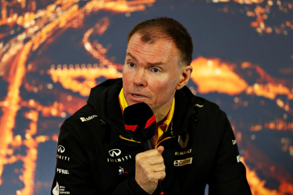 Alan Permane, Sporting Director of Renault Sport F1 talks in a press conference during day three of F1 Winter Testing at Circuit de Barcelona-Catalunya on February 21, 2020 in Barcelona, Spain.