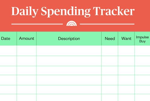 Download the TODAY All Day Spending Tracker to keep tabs on all expenses. (TODAY)