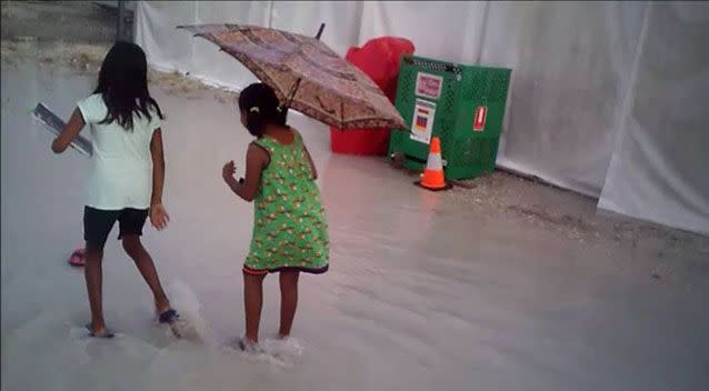 The children say their rooms become flooded in the wet weather, and cockroaches and rats are commonplace. Picture: Facebook/Free the Children NAURU