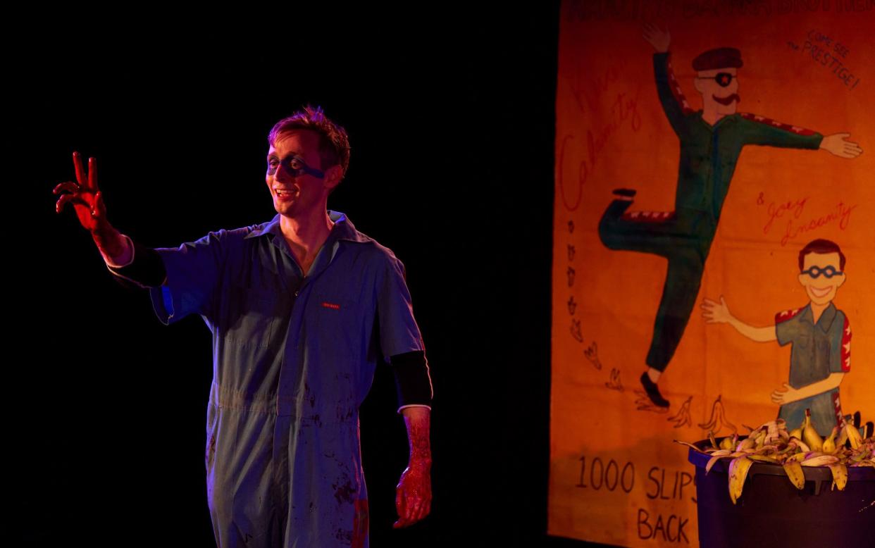 Bill O’Neill in The Amazing Banana Brothers, at Soho Theatre